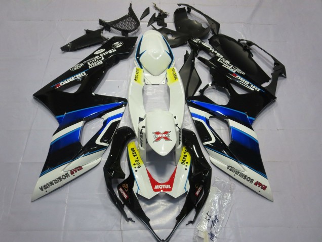 2005-2006 Suzuki GSXR 1000 Motorcycle Fairings - White Blue Black Yellow Red Dark Dog UK