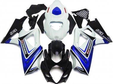 Best 2007-2008 Suzuki GSXR 1000 Motorcycle Fairings - White Blue Black OEM Style UK