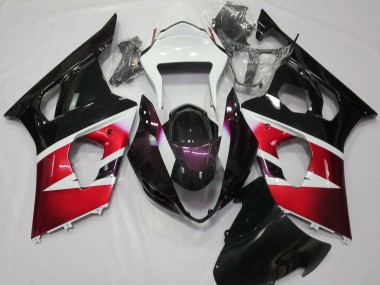 Best 2003-2004 Suzuki GSXR 1000 Motorcycle Fairings - Red White Glossy Black UK