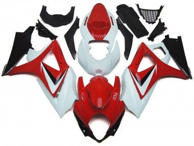 Best 2007-2008 Suzuki GSXR 1000 Motorcycle Fairings - White Red Black OEM Style UK