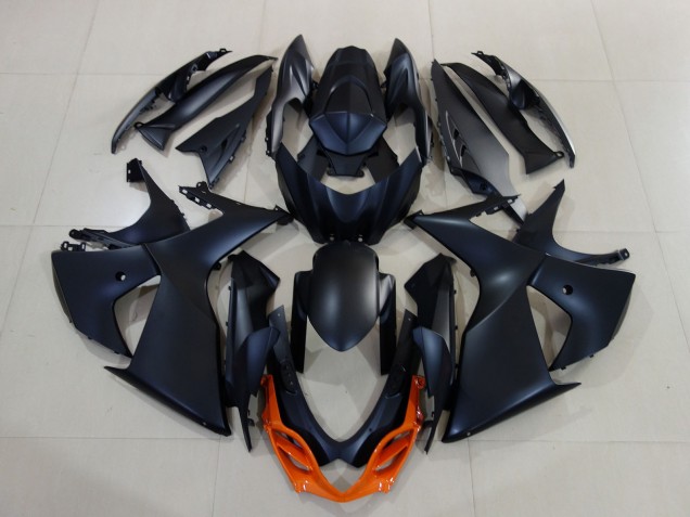2009-2016 Suzuki GSXR 1000 Motorcycle Fairings - Matte Black Orange UK
