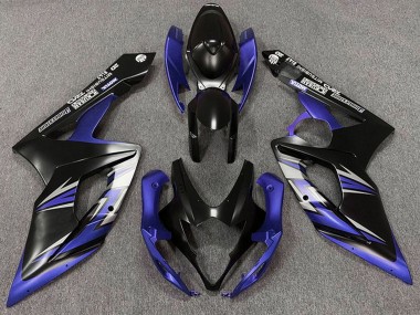 Best 2005-2006 Suzuki GSXR 1000 Motorcycle Fairings - Matte Black Blue UK