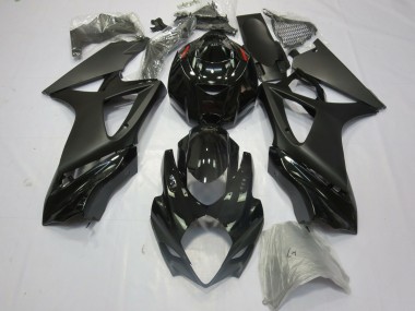 Best 2007-2008 Suzuki GSXR 1000 Motorcycle Fairings - Glossy Black Matte Black UK