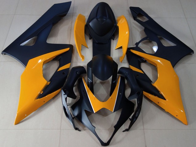 2005-2006 Suzuki GSXR 1000 Motorcycle Fairings - Matte Black Light Orange UK
