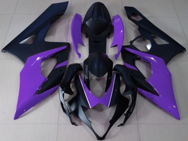 Best 2005-2006 Suzuki GSXR 1000 Motorcycle Fairings - Matte Black Purple UK