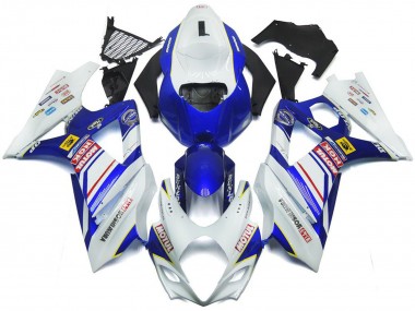 Best 2007-2008 Suzuki GSXR 1000 Motorcycle Fairings - White Blue Red Yellow UK
