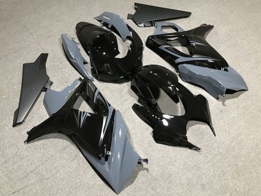 Best 2007-2008 Suzuki GSXR 1000 Motorcycle Fairings - Nardo Grey Glossy Black OEM Style UK