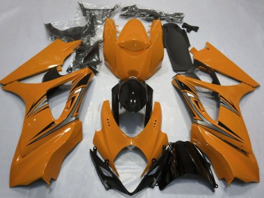 Best 2007-2008 Suzuki GSXR 1000 Motorcycle Fairings - Orange Glossy Black OEM Style UK
