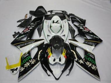 Best 2005-2006 Suzuki GSXR 1000 Motorcycle Fairings - White Black Yellow Red GREEN RockStar UK