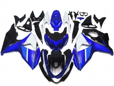 Best 2009-2016 Suzuki GSXR 1000 Motorcycle Fairings - White Blue Black UK