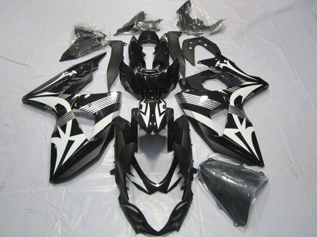 2009-2016 Suzuki GSXR 1000 Motorcycle Fairings - Black White UK