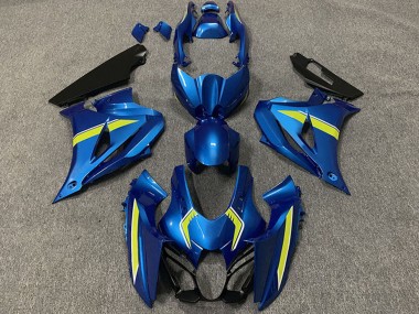 Best 2017-2024 Suzuki GSXR 1000 Motorcycle Fairings - Blue Yellow Style UK