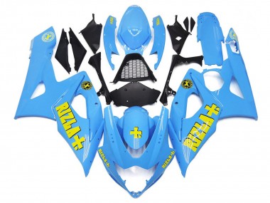 Best 2005-2006 Suzuki GSXR 1000 Motorcycle Fairings - Blue Yellow Rizla UK