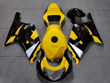 Best 2001-2003 Suzuki GSXR 600 / GSXR 750 Motorcycle Fairings - Yellow White Glossy Black UK