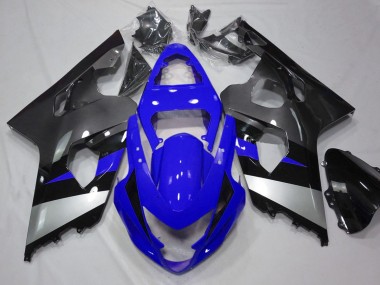 Best 2004-2005 Suzuki GSXR 600 / GSXR 750 Motorcycle Fairings - Blue Silver Grey Black UK