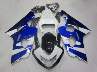 Best 2004-2005 Suzuki GSXR 600 / GSXR 750 Motorcycle Fairings - White Blue Black OEM Style UK