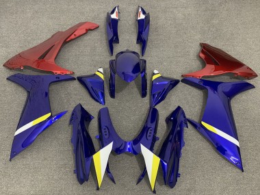 Best 2011-2024 Suzuki GSXR 600 / GSXR 750 Motorcycle Fairings - Blue with Red Lowers UK