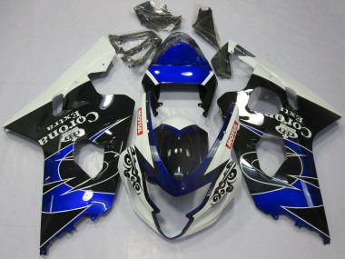 Best 2004-2005 Suzuki GSXR 600 / GSXR 750 Motorcycle Fairings - White Blue Black Corona Motul UK
