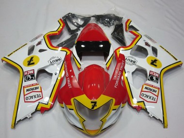 Best 2004-2005 Suzuki GSXR 600 / GSXR 750 Motorcycle Fairings - White Red Yellow UK
