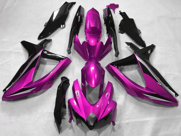2008-2010 Suzuki GSXR 600 / GSXR 750 Motorcycle Fairings - Pink Glossy Black UK