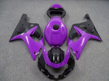 Best 2001-2003 Suzuki GSXR 600 / GSXR 750 Motorcycle Fairings - Purple Glossy Black UK