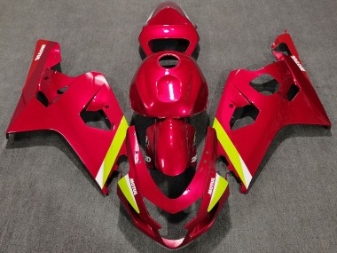 Best 2004-2005 Suzuki GSXR 600 / GSXR 750 Motorcycle Fairings - Red Yellow White UK