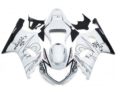Best 2001-2003 Suzuki GSXR 600 / GSXR 750 Motorcycle Fairing - White Black Corona Alstare UK
