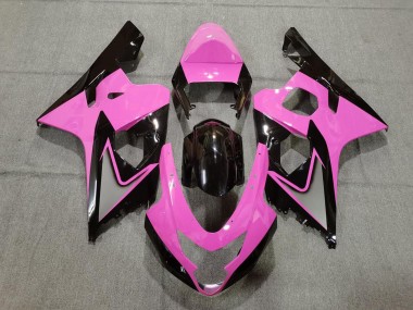 Best 2004-2005 Suzuki GSXR 600 / GSXR 750 Motorcycle Fairings - Pink Glossy Black UK