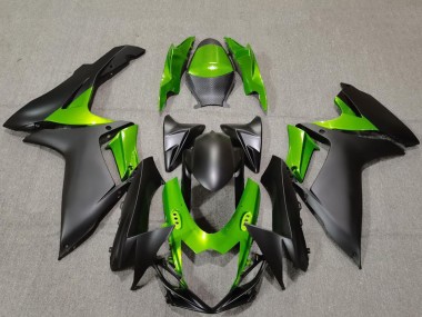 Best 2011-2024 Suzuki GSXR 600 / GSXR 750 Motorcycle Fairings - Green Matte Black UK