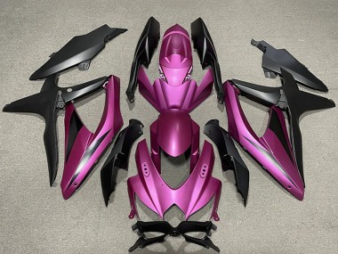 Best 2008-2010 Suzuki GSXR 600 / GSXR 750 Motorcycle Fairings - Purple Matte Black UK
