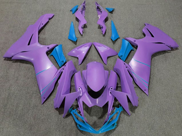 2011-2024 Suzuki GSXR 600 / GSXR 750 Motorcycle Fairings - Purple Light Blue UK