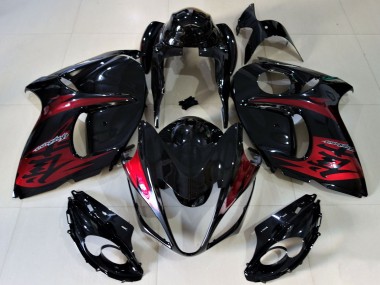Best 2008-2020 Suzuki GSXR 1300 Motorcycle Fairings - Glossy Black Candy Red UK