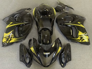 Best 2008-2020 Suzuki GSXR 1300 Motorcycle Fairings - Glossy Black Yellow UK