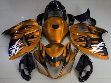 Best 2008-2020 Suzuki GSXR 1300 Motorcycle Fairings - Glossy Orange Black UK