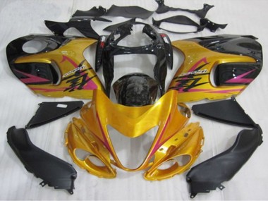 Best 2008-2020 Suzuki GSXR 1300 Motorcycle Fairings - Gold Black UK