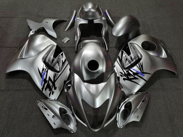 2008-2020 Suzuki GSXR 1300 Motorcycle Fairings - Liquid Silver Blue UK