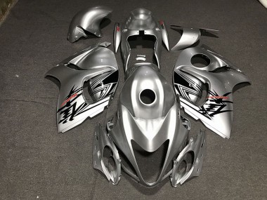 Best 2008-2020 Suzuki GSXR 1300 Motorcycle Fairings - Liquid Silver Red UK