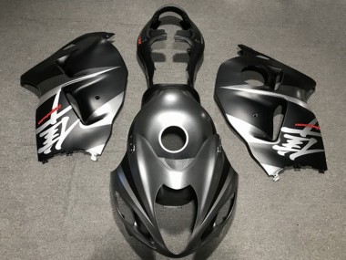 Best 1996-2007 Suzuki GSXR 1300 Motorcycle Fairings - Matte Silver Black UK