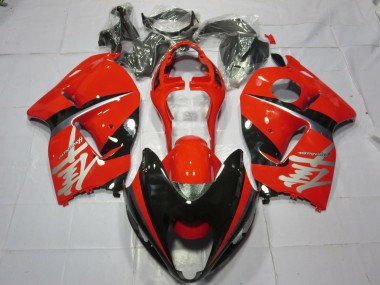 Best 1996-2007 Suzuki GSXR 1300 Motorcycle Fairings - Red Black Silver Decal UK