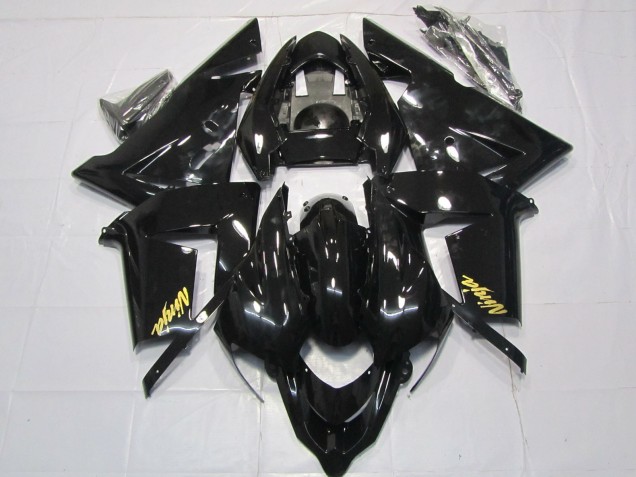 2004-2005 Kawasaki ZX10R Motorcycle Fairings - Glossy Black Gold UK