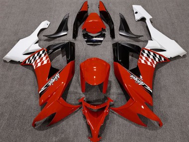 Best 2008-2010 Kawasaki ZX10R Motorcycle Fairings - White Red Black UK