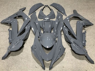 Best 2016-2020 Kawasaki ZX10R Motorcycle Fairings - Nardo Grey Black Logo UK