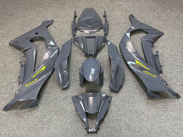 2011-2015 Kawasaki ZX10R Motorcycle Fairings - Nardo Grey Yellow UK