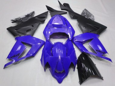 Best 2004-2005 Kawasaki ZX10R Motorcycle Fairings - Pearl Blue Black UK