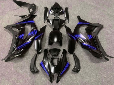 Best 2016-2020 Kawasaki ZX10R Motorcycle Fairings - Matte Black Blue Ninja UK