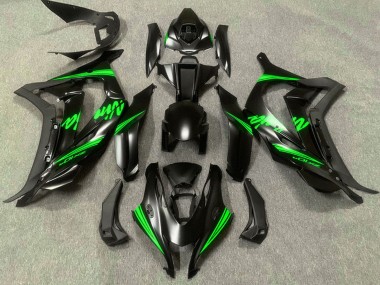 Best 2016-2020 Kawasaki ZX10R Motorcycle Fairings - Matte Black Green Ninja UK