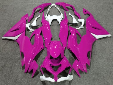 Best 2019-2022 Kawasaki ZX6R Motorcycle Fairings - White Hot Pink UK