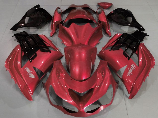 2012-2024 Kawasaki ZX14R Motorcycle Fairings - Red Black UK