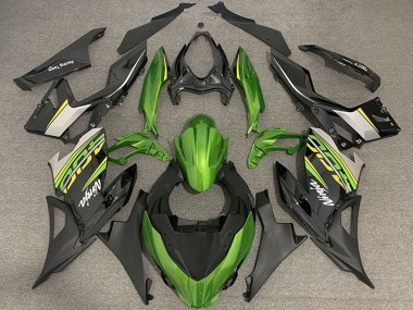 Best 2018-2024 Kawasaki Ninja 400 Motorcycle Fairings - Green Black Gold OEM Style UK