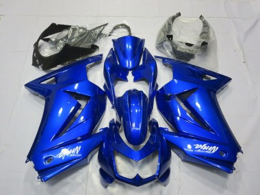 Best 2008-2012 Kawasaki Ninja 250 Motorcycle Fairings - Blue White Ninja UK